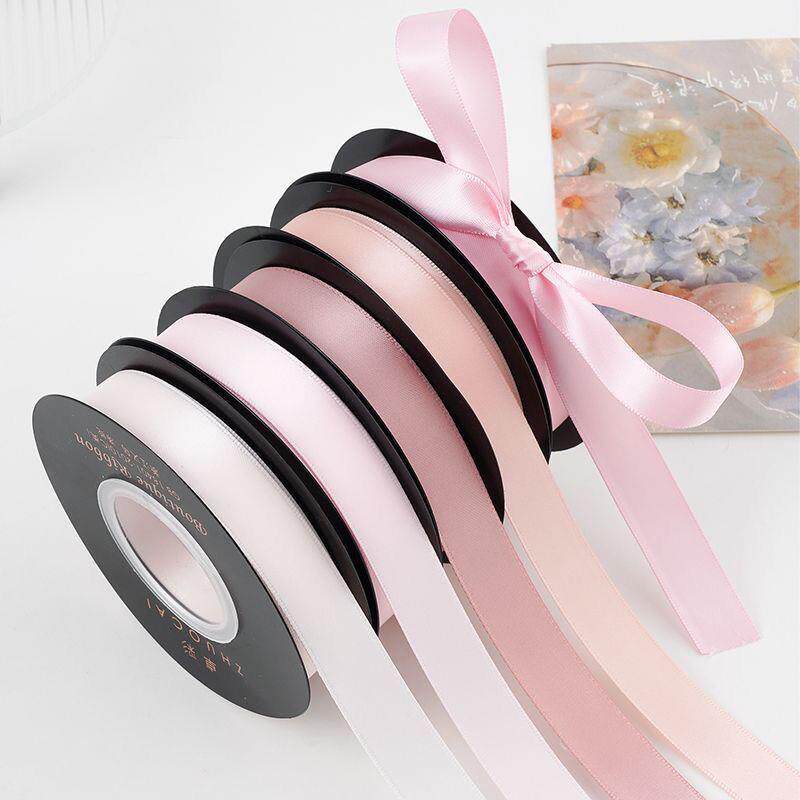 新款双面1.6cm花束丝带蛋糕礼物盒装饰彩带服装辅料diy蝴蝶结缎带