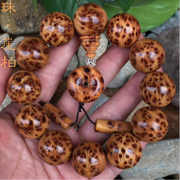 太行崖柏手串2.0满留疤佛珠女款手串20mm12油密老料108颗手
