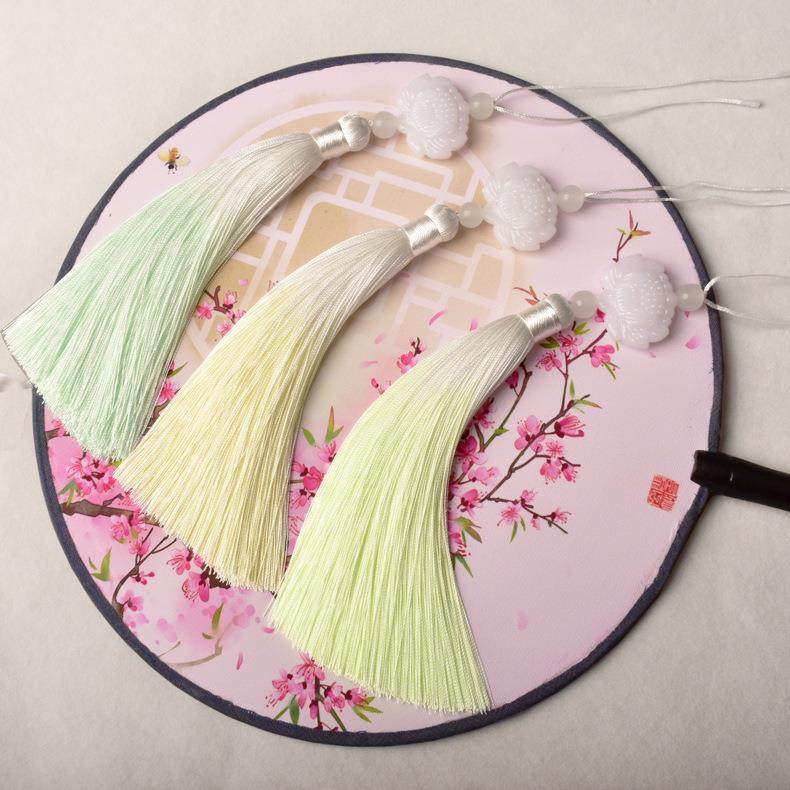 13厘米渐变流苏穗子莲花挂饰汉服压襟配饰辅料吊穗挂件厂家