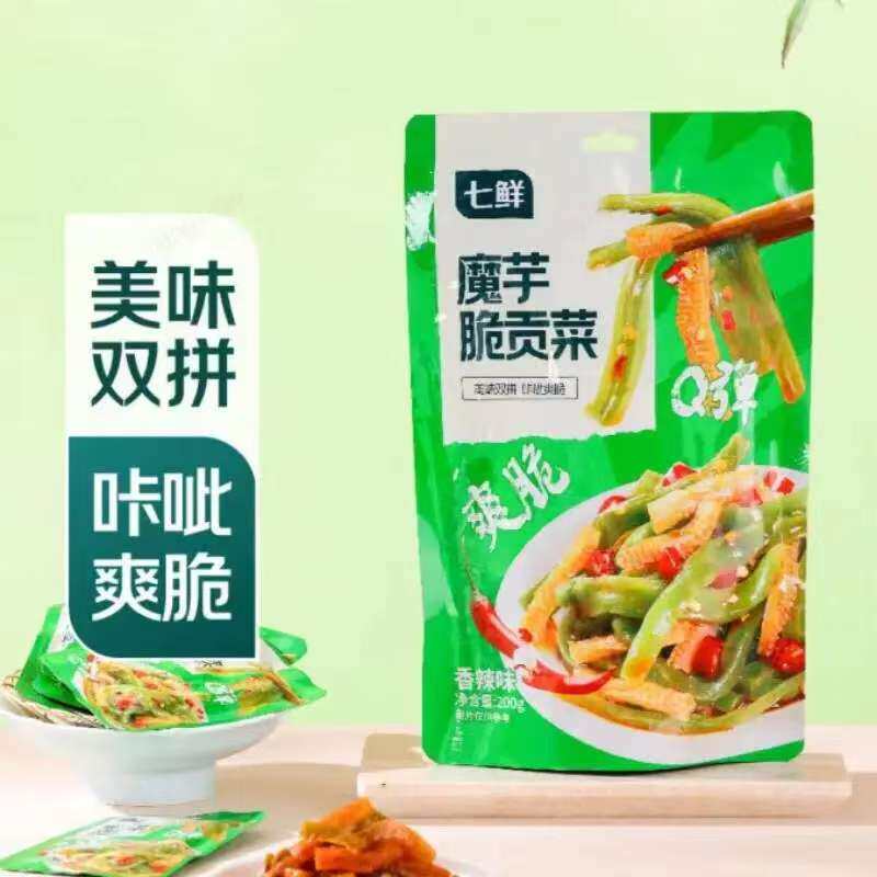 七鲜 魔芋脆贡菜 香辣味200g