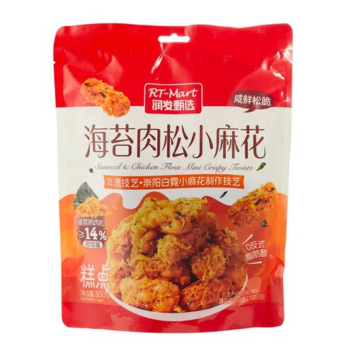 RT-Mart海苔肉松小麻花300g
