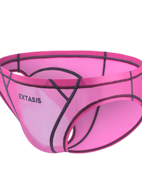 EXTASIS拼接sheer系列50克男士紧身透视小三角内裤