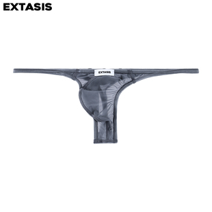 EXTASIS超薄sheer系列logo丁字裤男士内裤