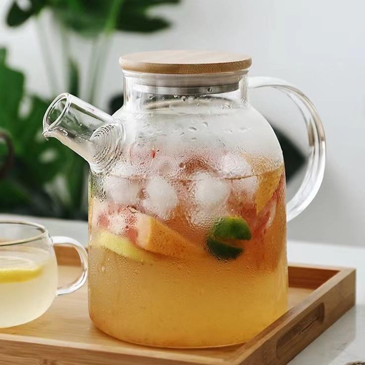 玻璃茶壶冷水壶大容量水壶花茶果茶壶耐高温煮茶壶凉水壶家用