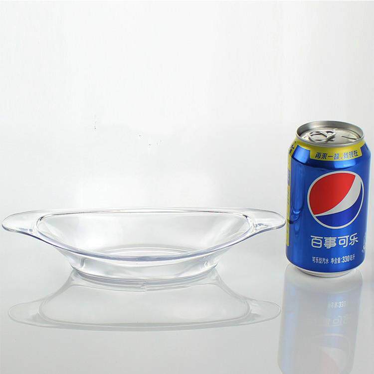 透明全新料亚克力PS香蕉船塑料托盘小吃碟零食菜盘小型水果盘