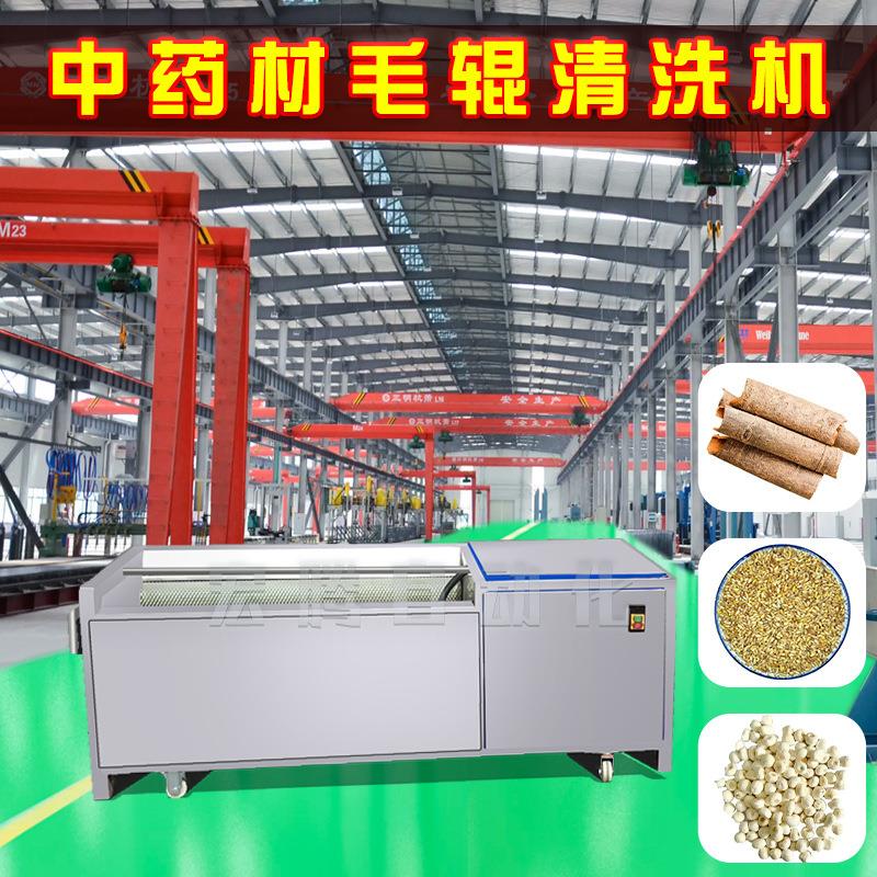 大型毛辊去泥沙清洗机毛刷脱皮清洗机海蛎子去杂质全自动清洗机
