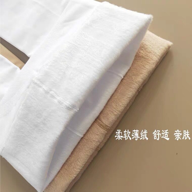 儿童秋冬磨毛加厚打底裤女童加绒白色考级舞蹈袜锦纶龙爪毛连袜裤