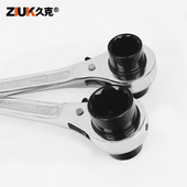 热销久克尖尾棘轮扳手套筒快速扳手双头棘轮套筒 快扳手工具棘轮