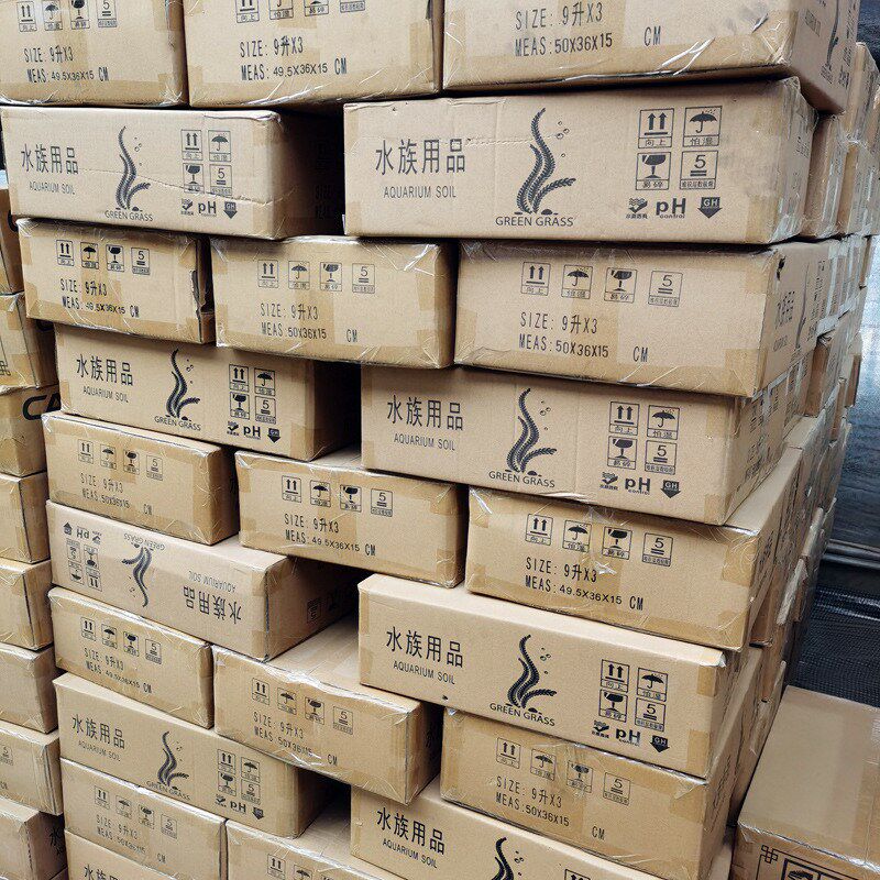 热销草缸水草泥鱼缸造景底砂虾底泥泥泥ada泥造景土9l一包