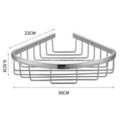 热销304不锈钢三角置物架卫生间双层三角篮壁挂浴室置物架转角浴