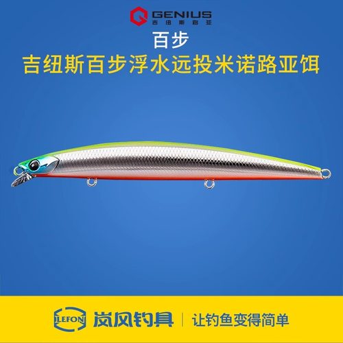 Genius吉纽斯百步浮水米诺超远投路亚饵假饵15g浮水饵翘嘴鲶鱼饵