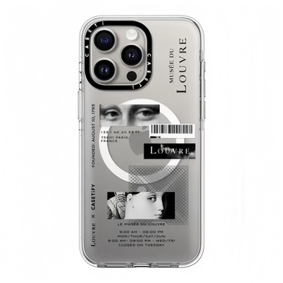 CASE巴黎卢浮宫致敬传奇苹果手机壳iphone11 12 13 14 15 16 17promax新款外壳高级感小众磁吸2025网红爆款