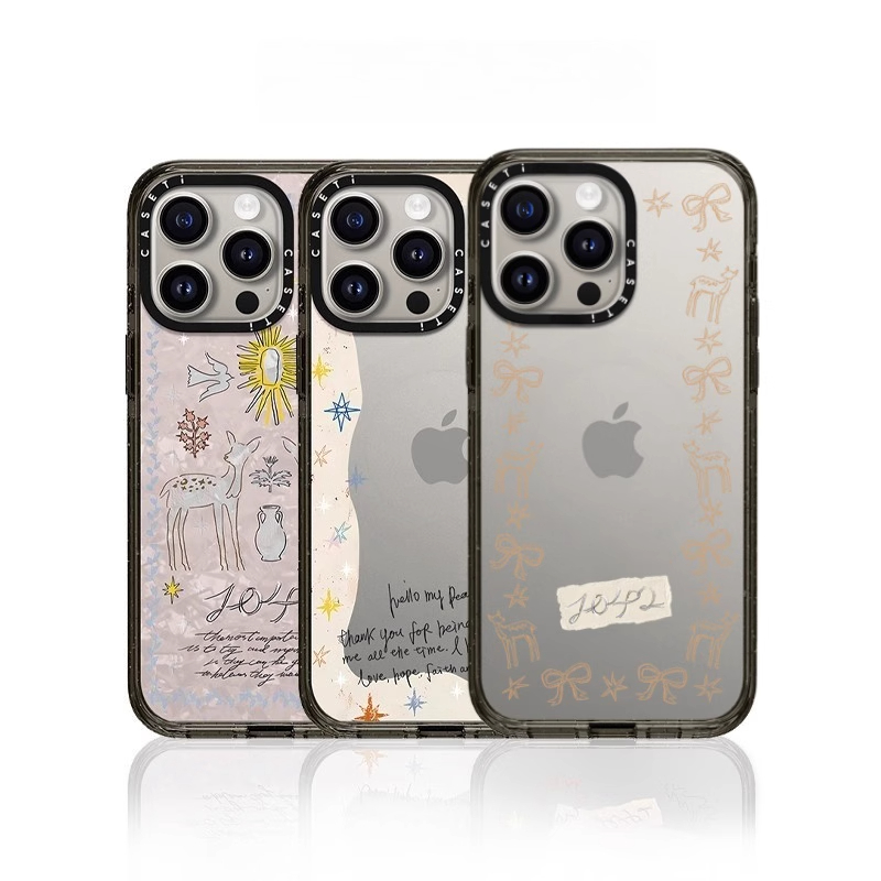 CASE明星同款星星环绕小鹿苹果手机壳iphone11 12 13 14 15 16promax新款外壳高级感小众磁吸2025网红爆款