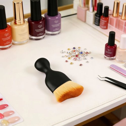 便携迷你美甲除粉尘刷软毛美甲刷