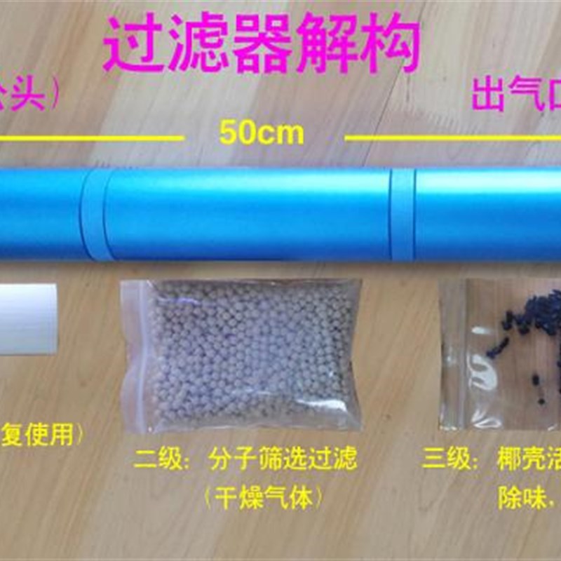 活性炭过滤器 气体油水分离器空气干燥器30MPA高压气泵潜水瓶过滤