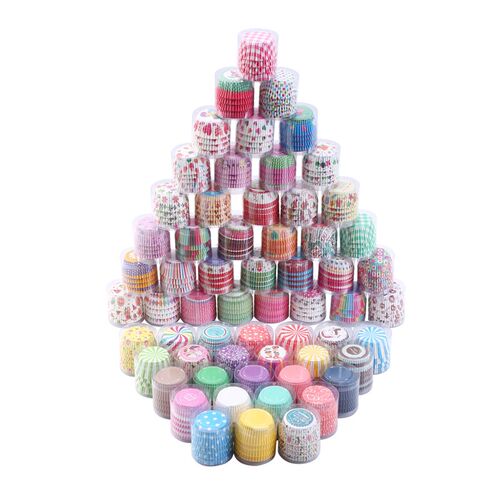 好货100PCS Muffins Paper Cupcake Wrappers Baking Cups Cases
