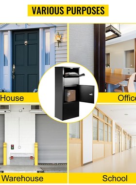 VEVOR Parcel Box Outdoor Freestanding Mailbox Lockable For P