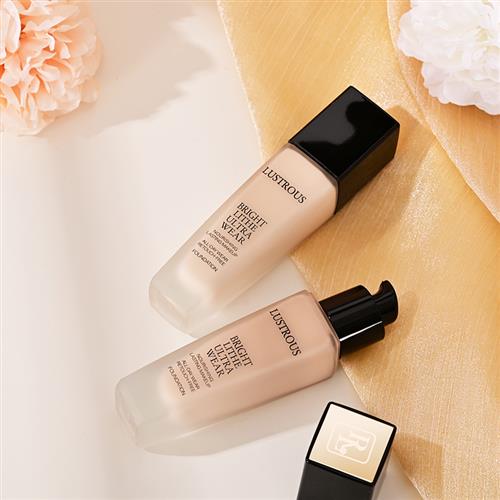 认准抖音RL水润保湿持久亮颜防水不易脱妆粉底液遮瑕美白匀亮肤色