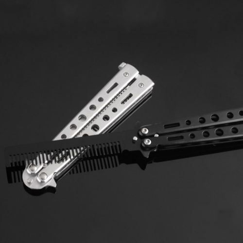 Knife Comb Practice Training Folding Butterfly Camping Stain