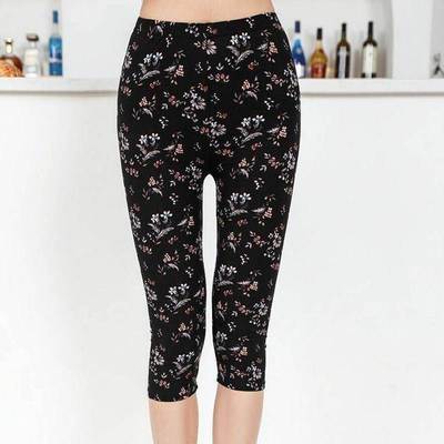 Workout Leggings Mujer Print Capris Women Push Up High Waist