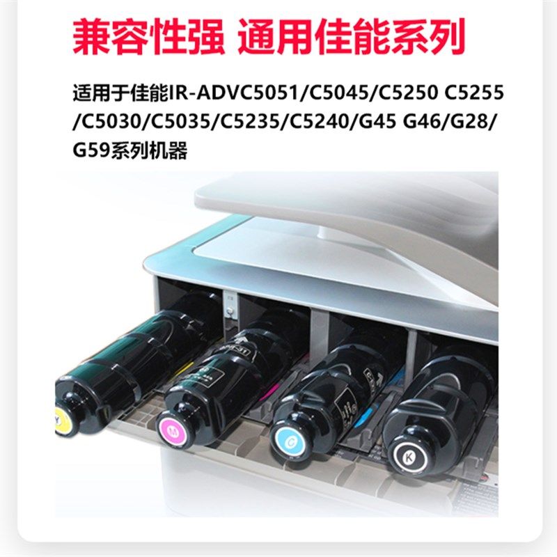 适用佳能C5235碳粉C5255  NPG46袋装粉C3020 NPG67彩色复印机碳粉