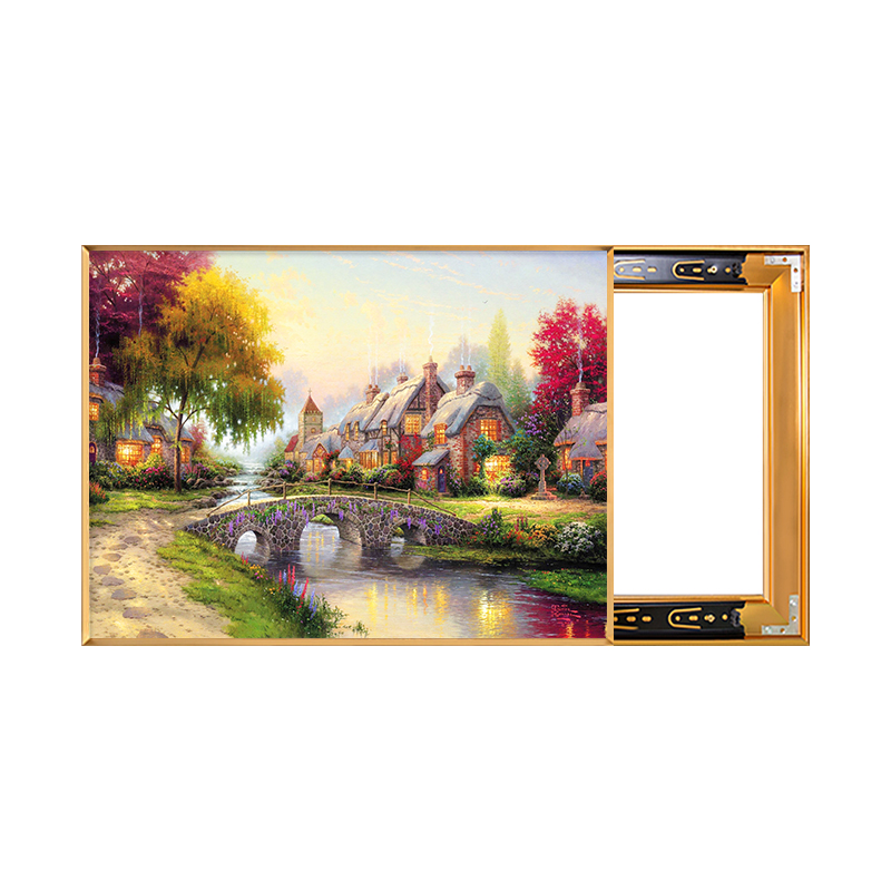 电表箱装饰画梵高莫奈油画电源总开关遮挡挂画配电箱空开盒免打孔图片