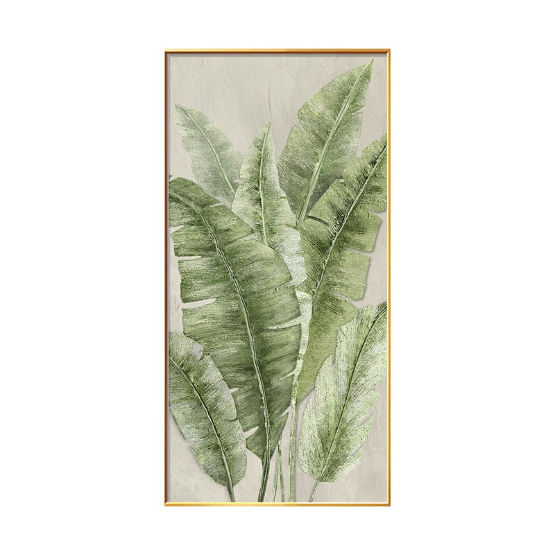 家大业大入户玄关装饰画走廊过道进门挂画现代简约正对门绿植壁画