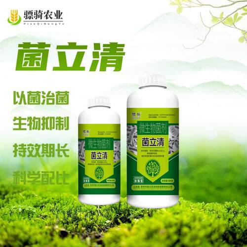 菌立清微生物菌肥预防根腐白粉灰霉叶斑溃疡病害