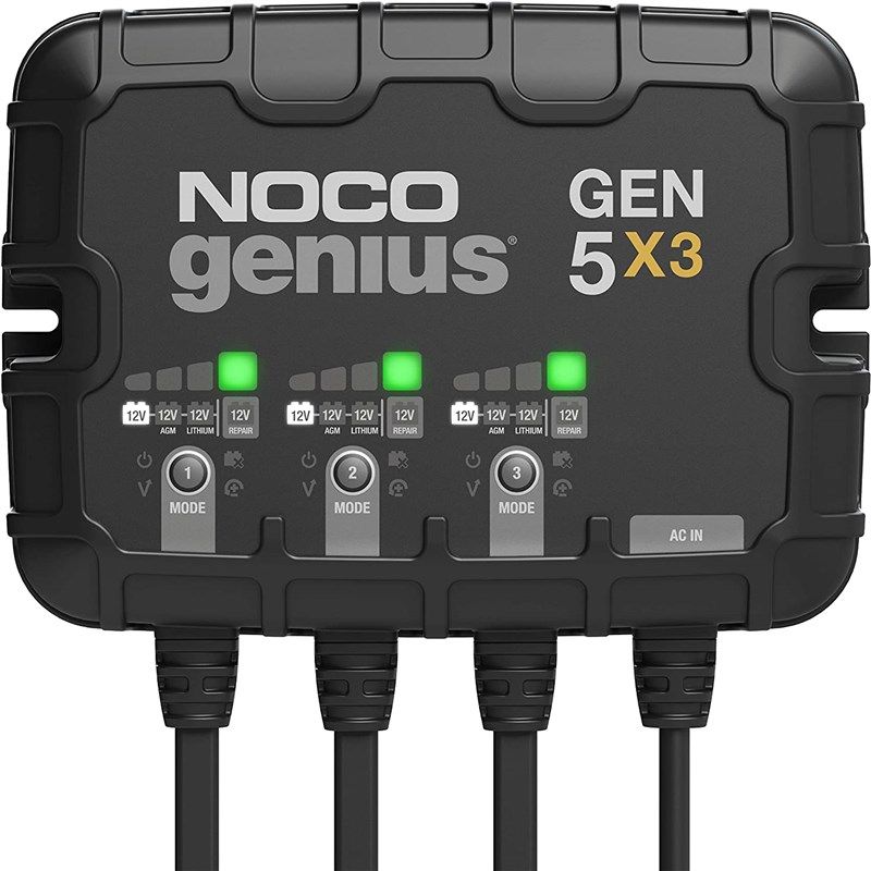 美国 NOCO Genius GEN5X3, 3-Bank, 15-Amp (5-Amp Per Bank)