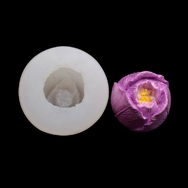 3D Flower Rose Silicone Fondant Cake Mold Soap Jelly Mousse