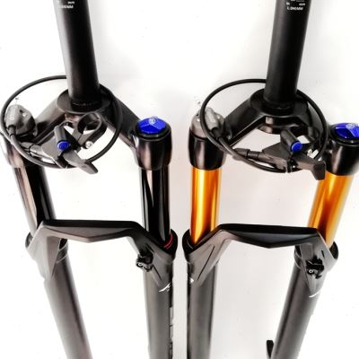 SIEG山地自行车前叉26寸肩线控锁锥管气压减震29气叉275直管配件