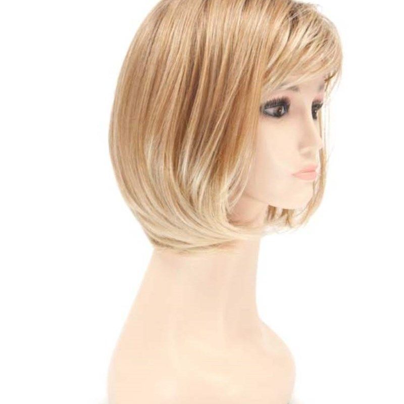 European and American short straight hair gradient headgear
