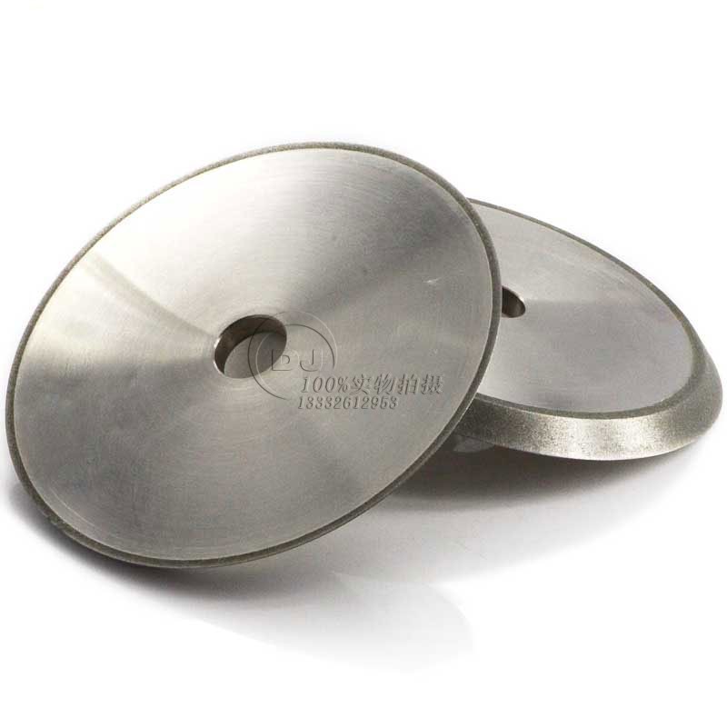 单斜边60度电镀结合剂金刚石砂轮150D刃磨各种铣刀铰刀插齿刀