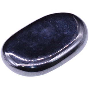 易晶缘赤铁矿原石摆件大号扁圆形手把件加磁吸铁石片状水晶矿石