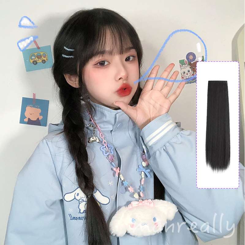 漫真小片式直发片一片式增发量蓬松无痕接发女长发仿真隐形假发片