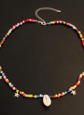 Shell necklace, clavicle chain, fashionable color ladys fiv