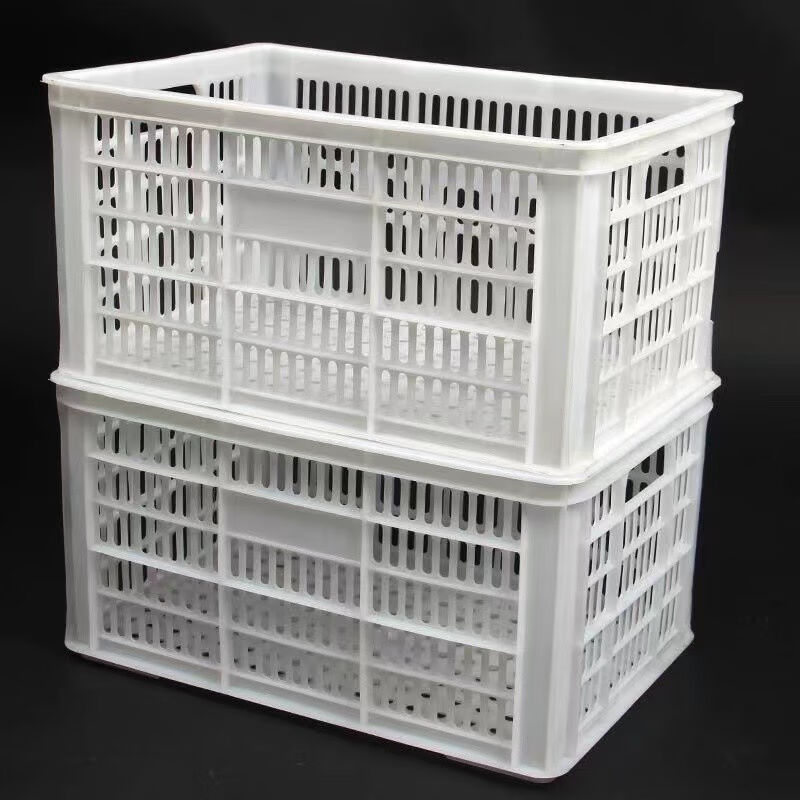 加厚塑料箱(周转筐)周转箱蔬菜/物流箱610*420*325mm白色