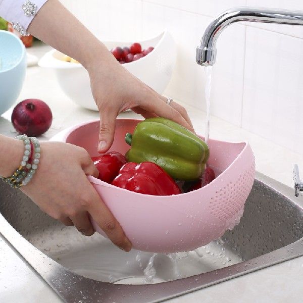 新品Food Grade Plastic Rice Beans Peas Washing Filter Strain