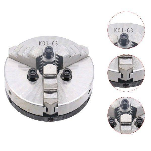 4-Jaw 3-jaw Manual Lathe Chuck 45 Steel Self-centering
