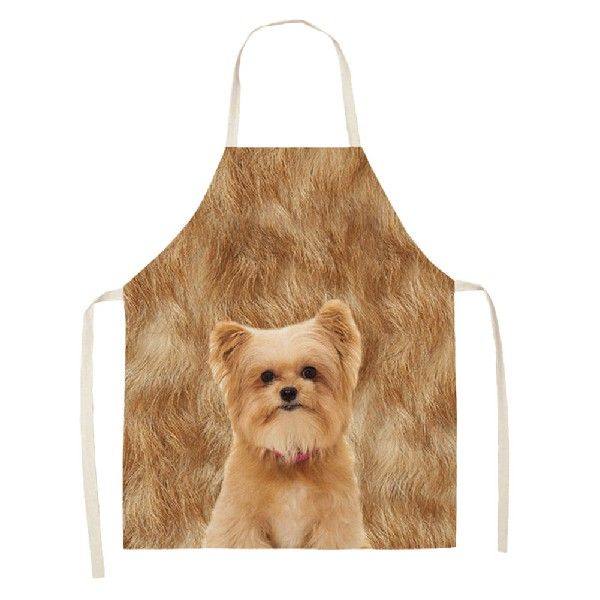 Linen Aprons Animal Printing Kitchen Restaurant Cooking