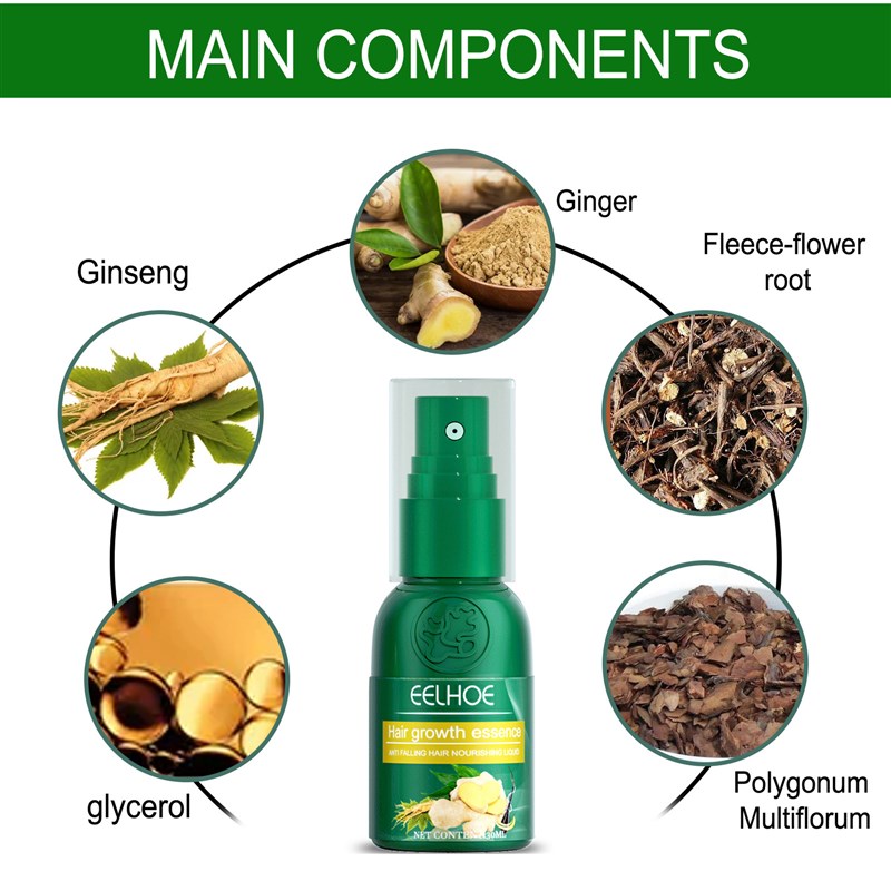 Ginger Hair Growth Spray Products Natural Anti Hair Loss Ser