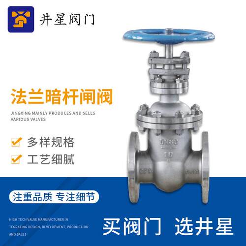 不锈钢法兰暗杆闸阀Z45W-10P16P不锈钢暗杆闸阀直销DN50DN65