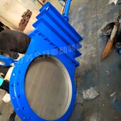 DN250电动耐磨刀闸阀盖板暗板式 Z973H 1.0MPa 闸板阀内衬聚氨酯