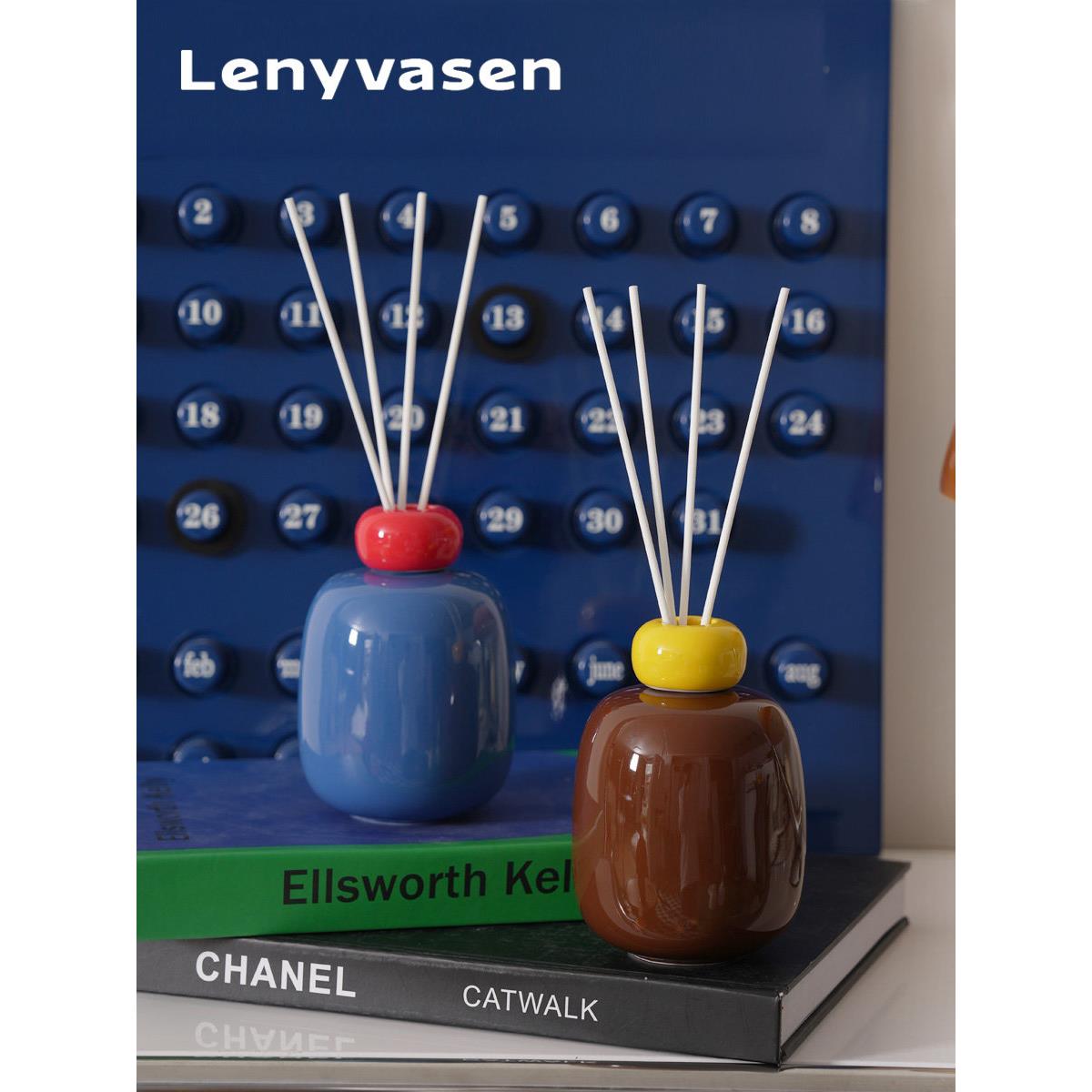 Lenyvasen马蒂斯彩色无火藤香薰空瓶家庭卧室厕所香瓶