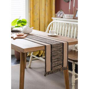 加厚桌旗长条桌布钢琴罩防尘盖布电视柜鞋柜五斗橱茶几台布床旗黑