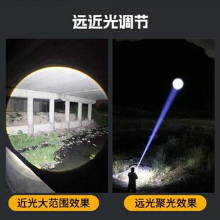 德国进口超亮手电筒强光可充电户外便携变焦激光远射多功能登山防