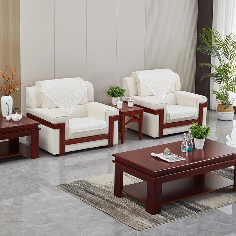会议室办公沙发茶几组合大会堂会客厅商务领导贵宾接待室单人沙发