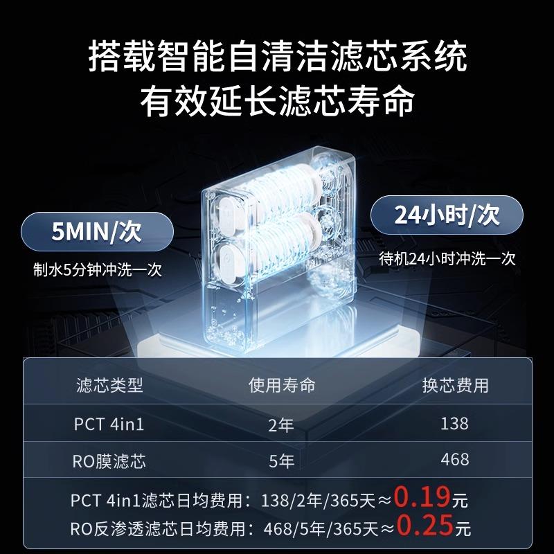 佳德净金标E800反渗透RO净水器替换滤芯 厨房家用直饮800G大通量