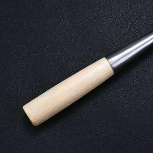 一体锅铲木柄 铁锅铲炒菜铲子手工锻造厨具铁菜铲长柄炒勺家用中式