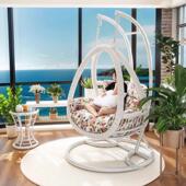 户外吊篮藤椅懒人摇椅阳台秋千摇篮庭院室内吊床鸟巢家用双人吊椅